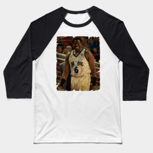 Patrick Ewing in Orlando Magic Baseball T-Shirt